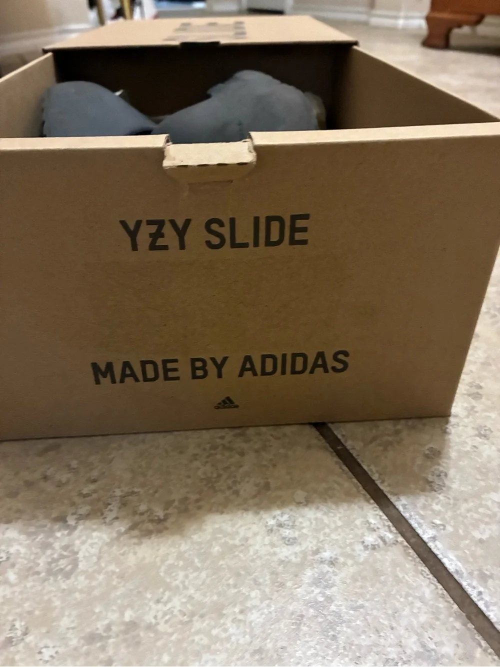 Yeezy Slide Slip-On Sandals in Black